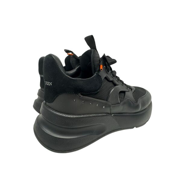 Alexander McQueen Men's Runner Size 40 EU/ 7 US Triple Black Or Womens 10 - Picture 2 of 9